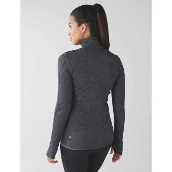 Lululemon Kanto Catch Me Pullover Top Shirt 1/2 Zip Herringbone Size 8 Run Ski - Picture 4 of 9